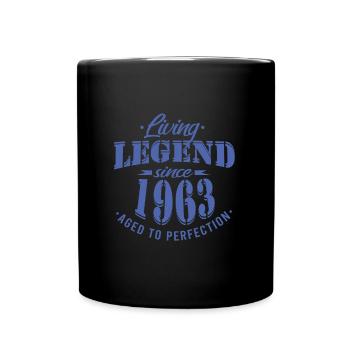 Lebende Legende seit 1963 Sprüche - Tasse einfarbig - Schwarz - Vorne