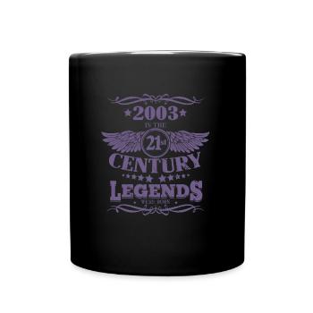 Vintage 2003 Legends ont été construits au 21ème siècle - Mug uni - noir - Devant