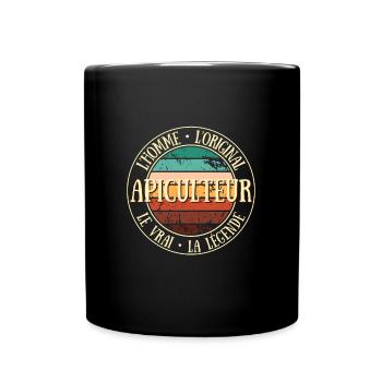 apiculteur homme humour apiculture idée cadeau - Mug uni - noir - Devant