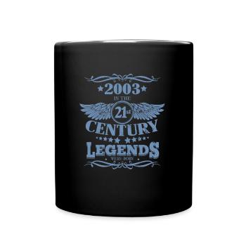 Vintage 2003 Legends ont été construits au 21ème siècle - Mug uni - noir - Devant