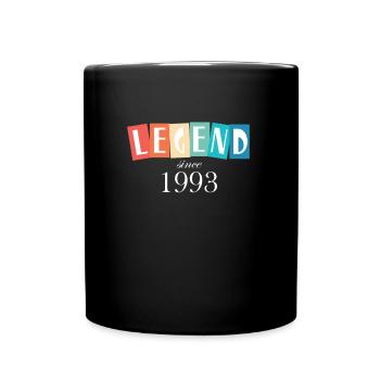 La légende est née en 1993 - Mug uni - noir - Devant