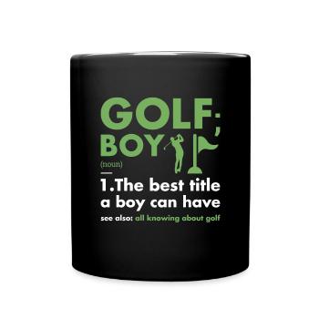 Sport Boy Définition Golf - Mug uni - noir - Devant
