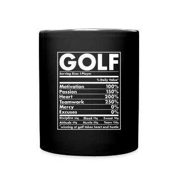 Sport Nutrition Golf - Mug uni - noir - Devant