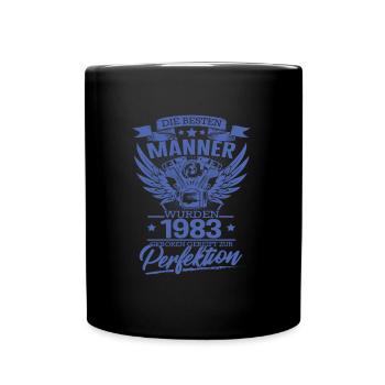 die Besten Männer wurden 1983 geboren - Tasse einfarbig - Schwarz - Vorne