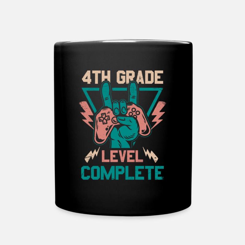 4. Klasse Abgeschlossen - Tasse einfarbig - Schwarz