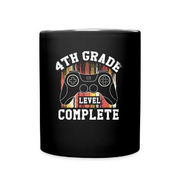 4th grade completed - Full Colour Mug - black - Front