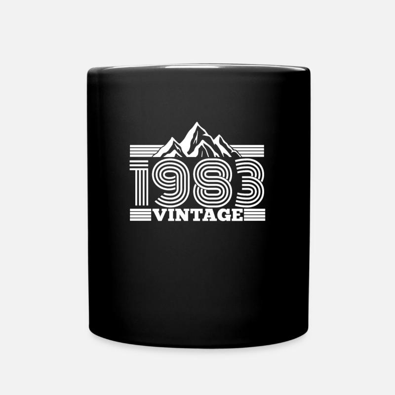 1983 Geburtstag Berge Wandern Klettern Bergsteigen - Tasse einfarbig - Schwarz