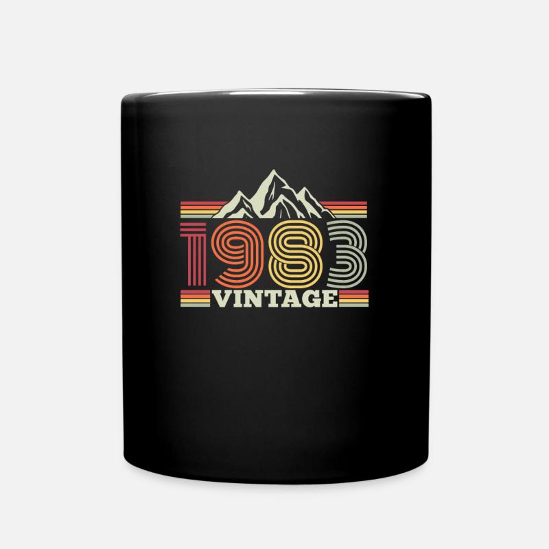 1983 Anniversaire Montagnes Randonnée Escalade Alpinisme - Mug uni - noir