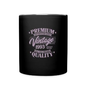Premium Vintage Human 1993 Birthday Sayings - Full Colour Mug - black - Front