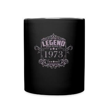 Année de naissance 1973 Dictons Vintage Ornements - Mug uni - noir - Devant