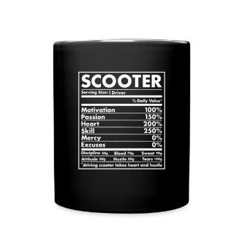 Sport Nutrition Scooter - Mug uni - noir - Devant