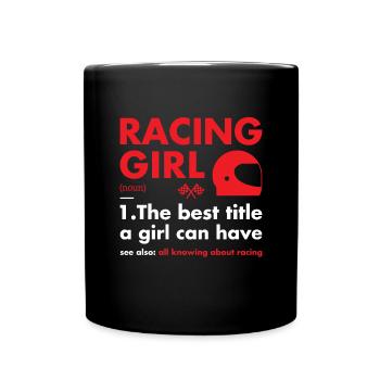 Sport Girl Définition Racing - Mug uni - noir - Devant