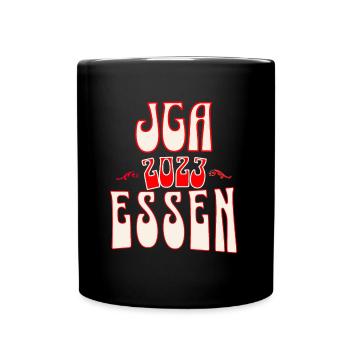 Essen JGA Junggesellenabschied 2023 für Fans - Tasse einfarbig - Schwarz - Vorne