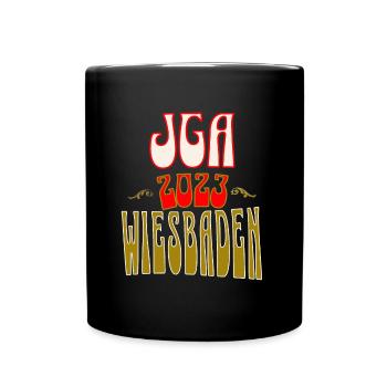 Wiesbaden JGA Junggesellenabschied 2023 für Fans - Tasse einfarbig - Schwarz - Vorne