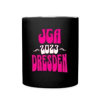 Dresden JGA Junggesellenabschied 2023 für Fans - Tasse einfarbig - Schwarz - Vorne