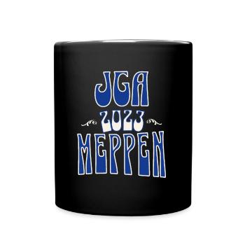 Meppen JGA Junggesellenabschied 2023 für Fans - Tasse einfarbig - Schwarz - Vorne