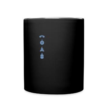 Camping Camping Campfire - Full Colour Mug - black - Front