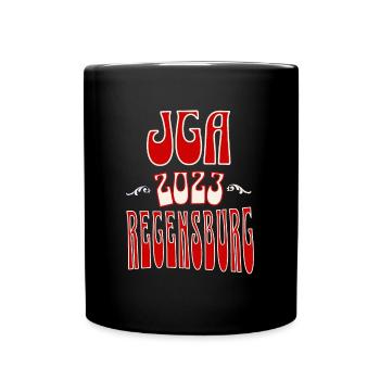 Regensburg JGA Junggesellenabschied 2023 für Fans - Tasse einfarbig - Schwarz - Vorne