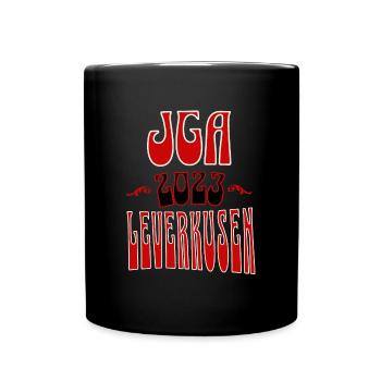 Leverkusen JGA Junggesellenabschied 2023 für Fans - Tasse einfarbig - Schwarz - Vorne