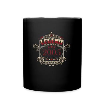 Une légende est née en 2005 - Mug uni - noir - Devant