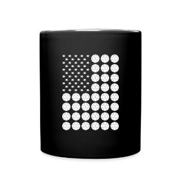 Sport Us Flag Handball - Tasse einfarbig - Schwarz - Vorne