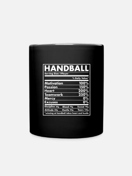 Sport Nutrition Handball - Tasse einfarbig - Schwarz