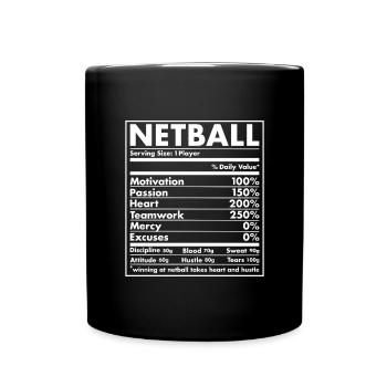 Sport Nutrition Netball - Mug uni - noir - Devant