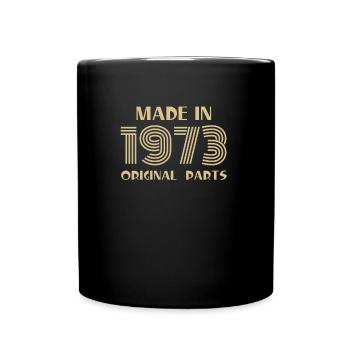 Made in 1973 All Original Parts - Tasse einfarbig - Schwarz - Vorne