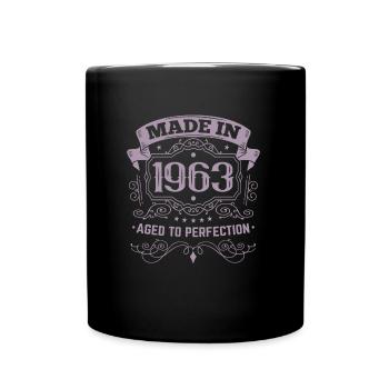 Geburtstag Jahrgang 1963 - Made in 1963 - Tasse einfarbig - Schwarz - Vorne