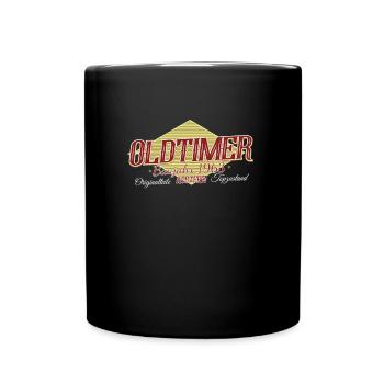 Oldtimer 1963 Geburtstag Bastler Schrauber - Tasse einfarbig - Schwarz - Vorne