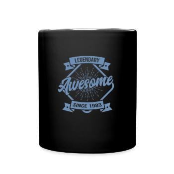 Légendaire depuis Génial depuis 1983 Légende d’anniversaire - Mug uni - noir - Devant