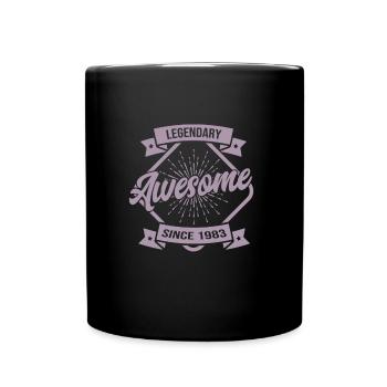 Légendaire depuis Génial depuis 1983 Légende d’anniversaire - Mug uni - noir - Devant