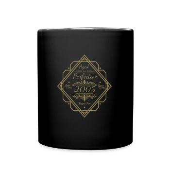 Anniversaire Millésime 2005 avec Royal - Mug uni - noir - Devant