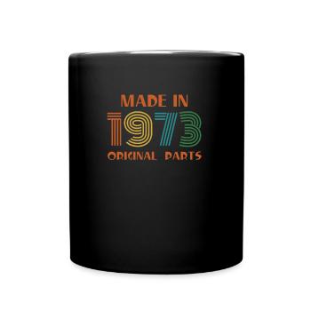 Made in 1973 All Original Parts - Tasse einfarbig - Schwarz - Vorne