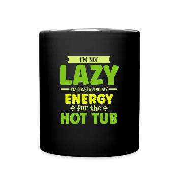 Conserver mon énergie pour le bain à remous - Mug uni - noir - Devant