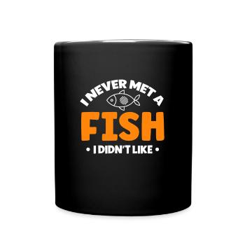 Fish Lover Scuba Diving Snorkeling Water Diver - Full Colour Mug - black - Front