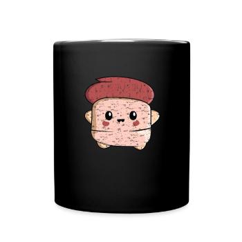 Kawaii Thumb Homme avec Cheveux Roux Design - Mug uni - noir - Devant