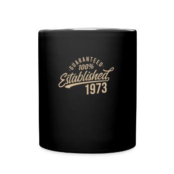 Guaranteed Released Vintage 1973 Birthday - Full Colour Mug - black - Front