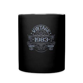 Jahrgang 1983 Geburtstag Jahrgang - Tasse einfarbig - Schwarz - Vorne
