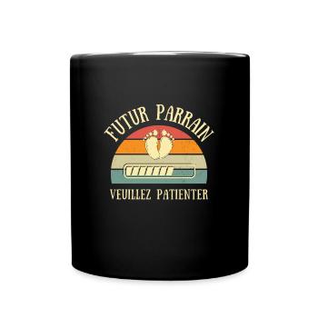 Futur parrain bébé humour annonce grossesse cadeau - Mug uni - noir - Devant