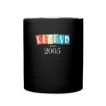 Legende seit 2005 - Tasse einfarbig - Schwarz - Vorne