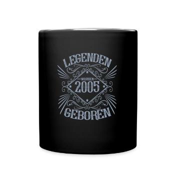Jahrgang 2005 Geburtstag Sprüche - Tasse einfarbig - Schwarz - Vorne