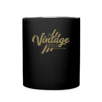 Millésime 2005 Anniversaire Dictons - Mug uni - noir - Devant