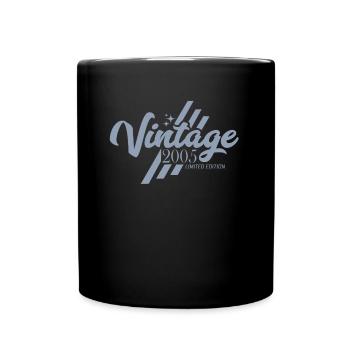 Millésime 2005 Anniversaire Dictons - Mug uni - noir - Devant