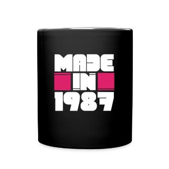 Fabriqué en 1987 Awesome Retro Birthday Vintage Born - Mug uni - noir - Devant