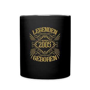 Jahrgang 2005 Geburtstag Sprüche - Tasse einfarbig - Schwarz - Vorne