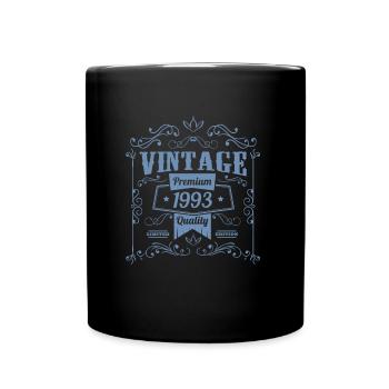 1993 Geburtstag Geburtstag Vintage Sprüche - Tasse einfarbig - Schwarz - Vorne