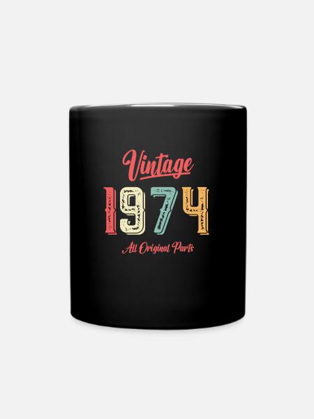 1974 Cadeau d’anniversaire Né 1974 Vintage Original - Mug uni - noir