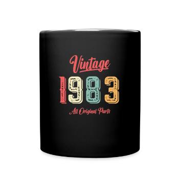 1983 Anniversaire né 1983 Vintage Original - Mug uni - noir - Devant
