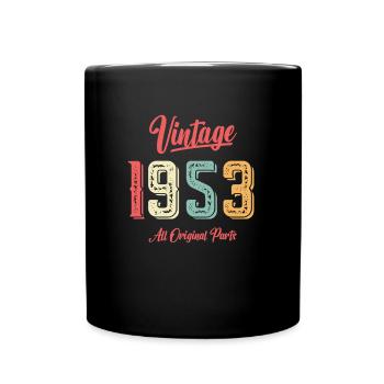 1953 Cadeau d’anniversaire Né 1953 Vintage Original - Mug uni - noir - Devant